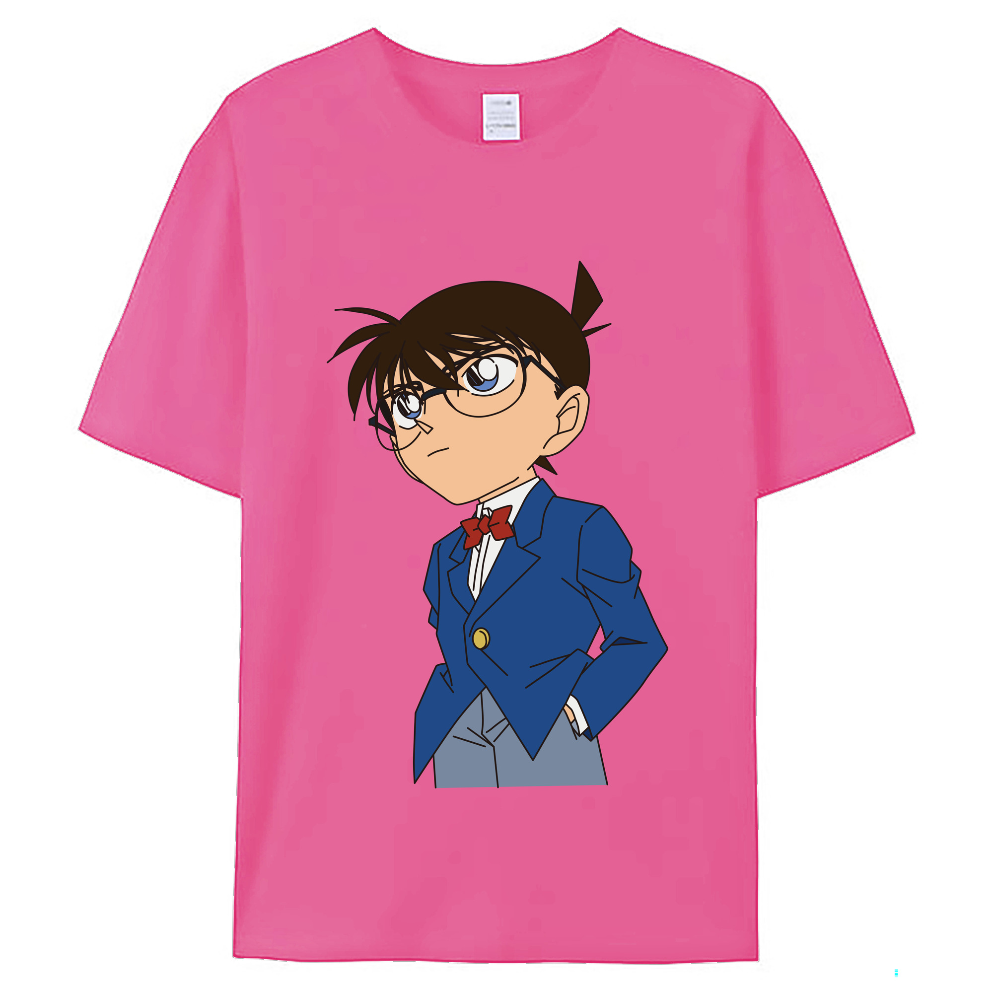 （画像用） 名探偵コナン 江戸川 コナン Detective Conan Conan Edogawa レディースカジュアルプリントTシャツ（綿100％）